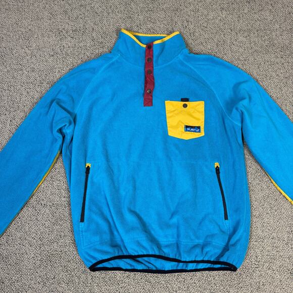Kavu Teannaway Fleece Pullover Sweater Jacket US Men's L - Picture 3 of 7